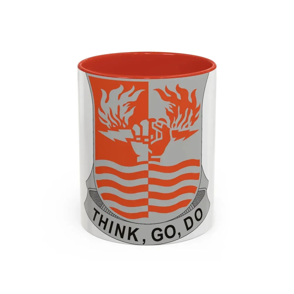 504 Signal Battalion (U.S. Army) Accent Coffee Mug 11oz Red - Go Mug Yourself