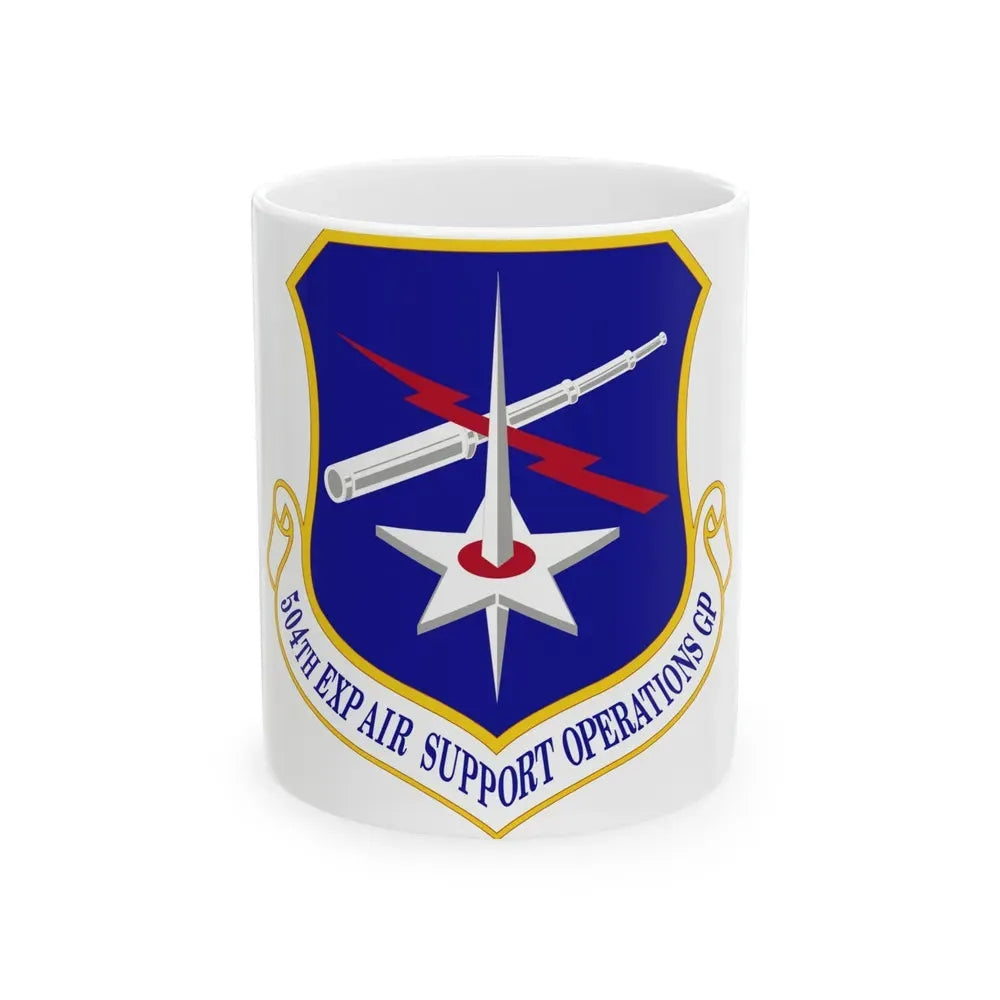 504th Expeditionary Air Support Operations Group (U.S. Air Force) White Coffee Mug 11oz - Go Mug Yourself