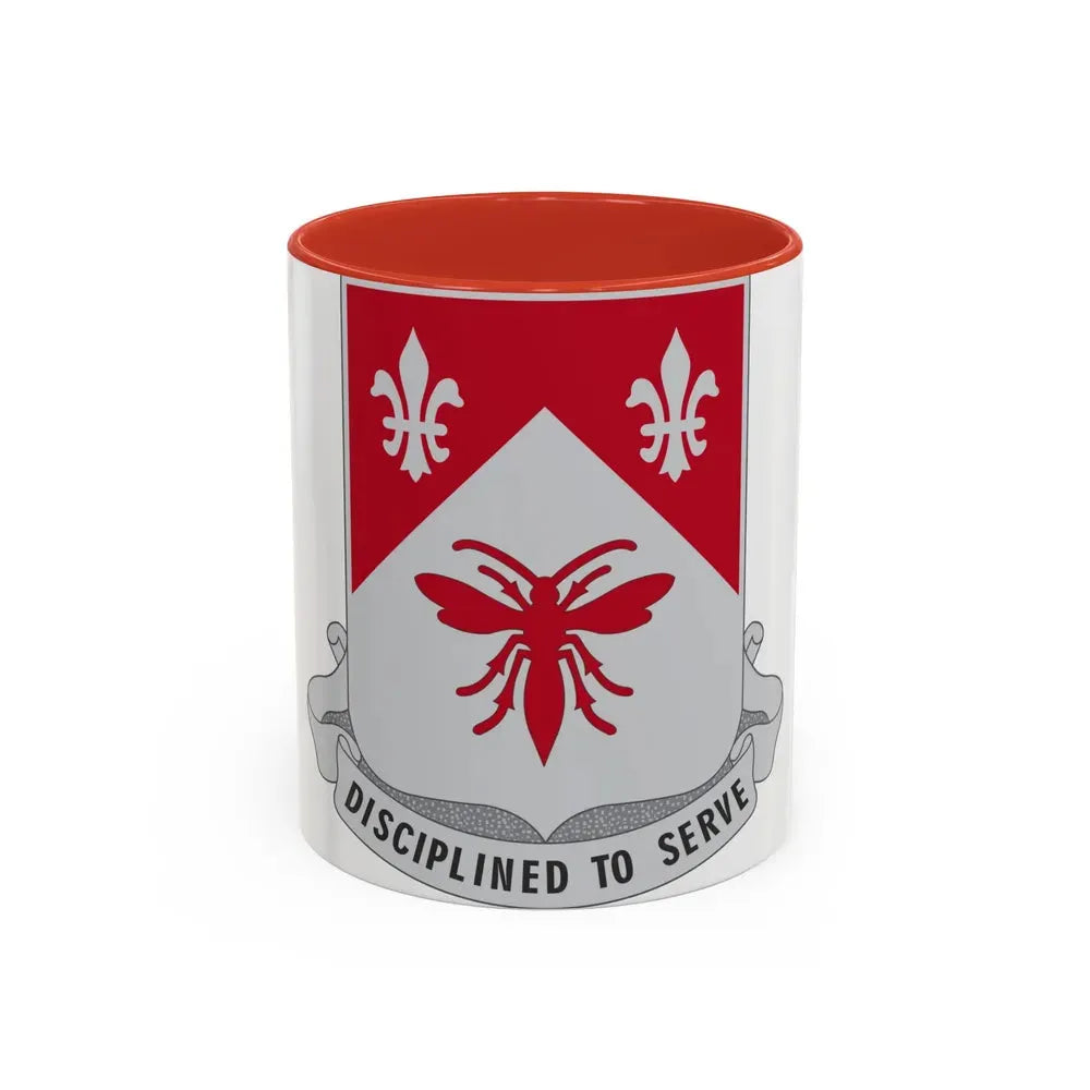 505 Engineer Battalion (U.S. Army) Accent Coffee Mug 11oz Red - Go Mug Yourself