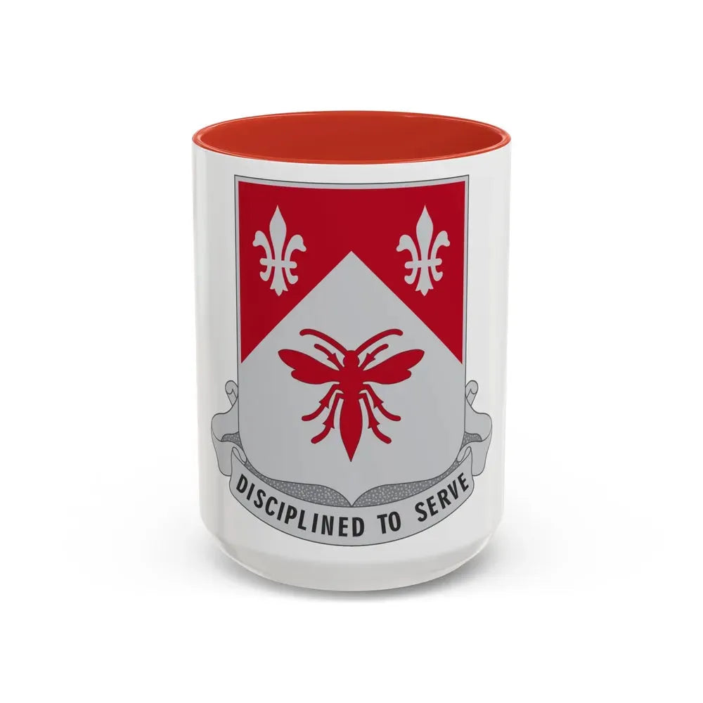 505 Engineer Battalion (U.S. Army) Accent Coffee Mug 15oz Red - Go Mug Yourself