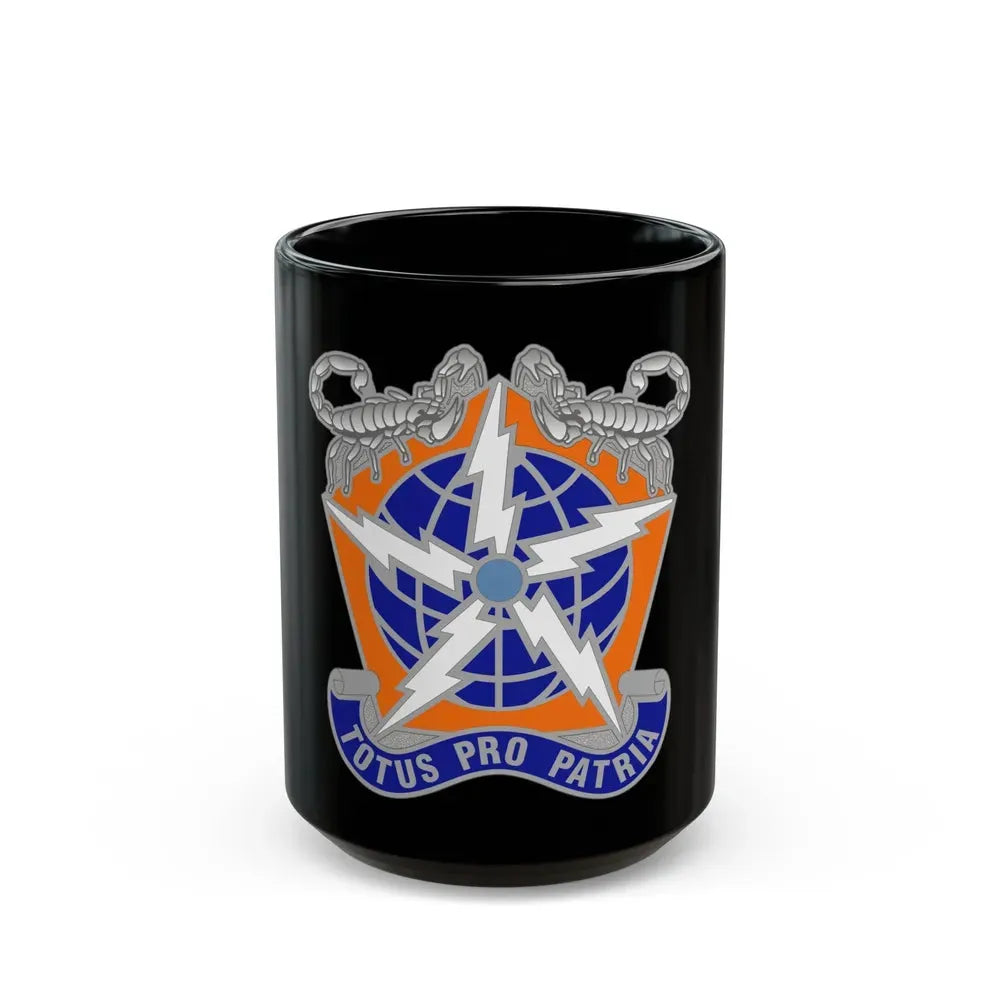 505 Signal Brigade 3 (U.S. Army) Black Coffee Mug 15oz - Go Mug Yourself