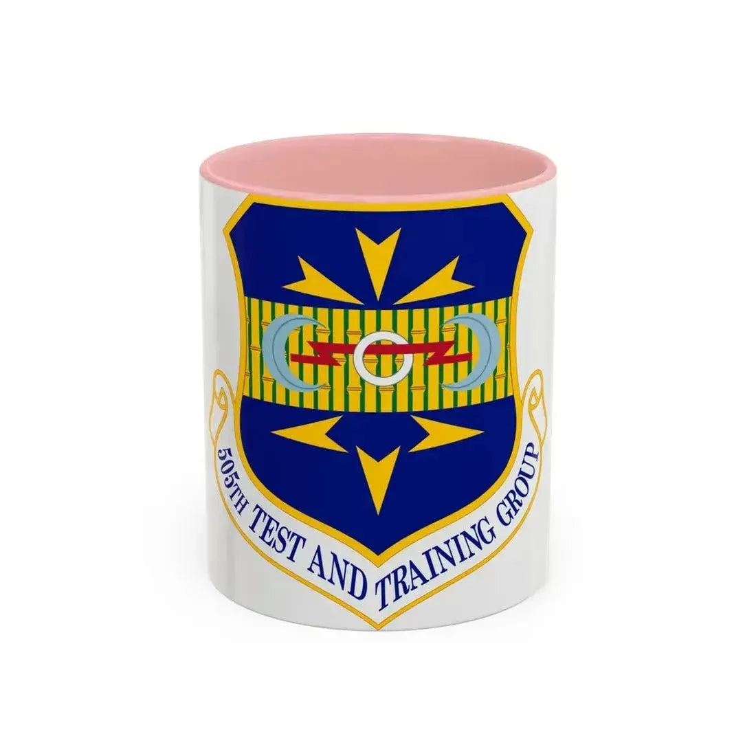 505 Test and Training Group ACC (U.S. Air Force) Accent Coffee Mug 11oz Pink - Go Mug Yourself