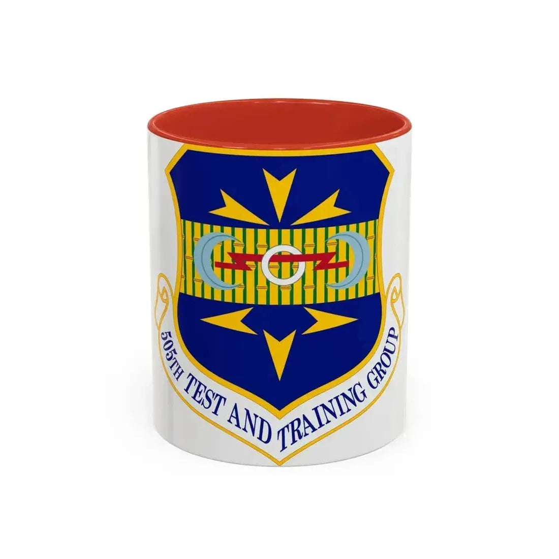 505 Test and Training Group ACC (U.S. Air Force) Accent Coffee Mug 11oz Red - Go Mug Yourself