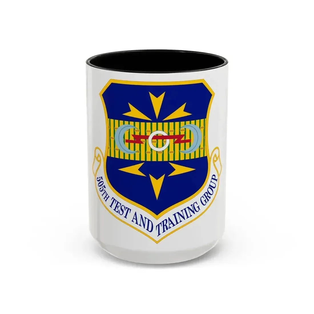 505 Test and Training Group ACC (U.S. Air Force) Accent Coffee Mug 15oz Black - Go Mug Yourself
