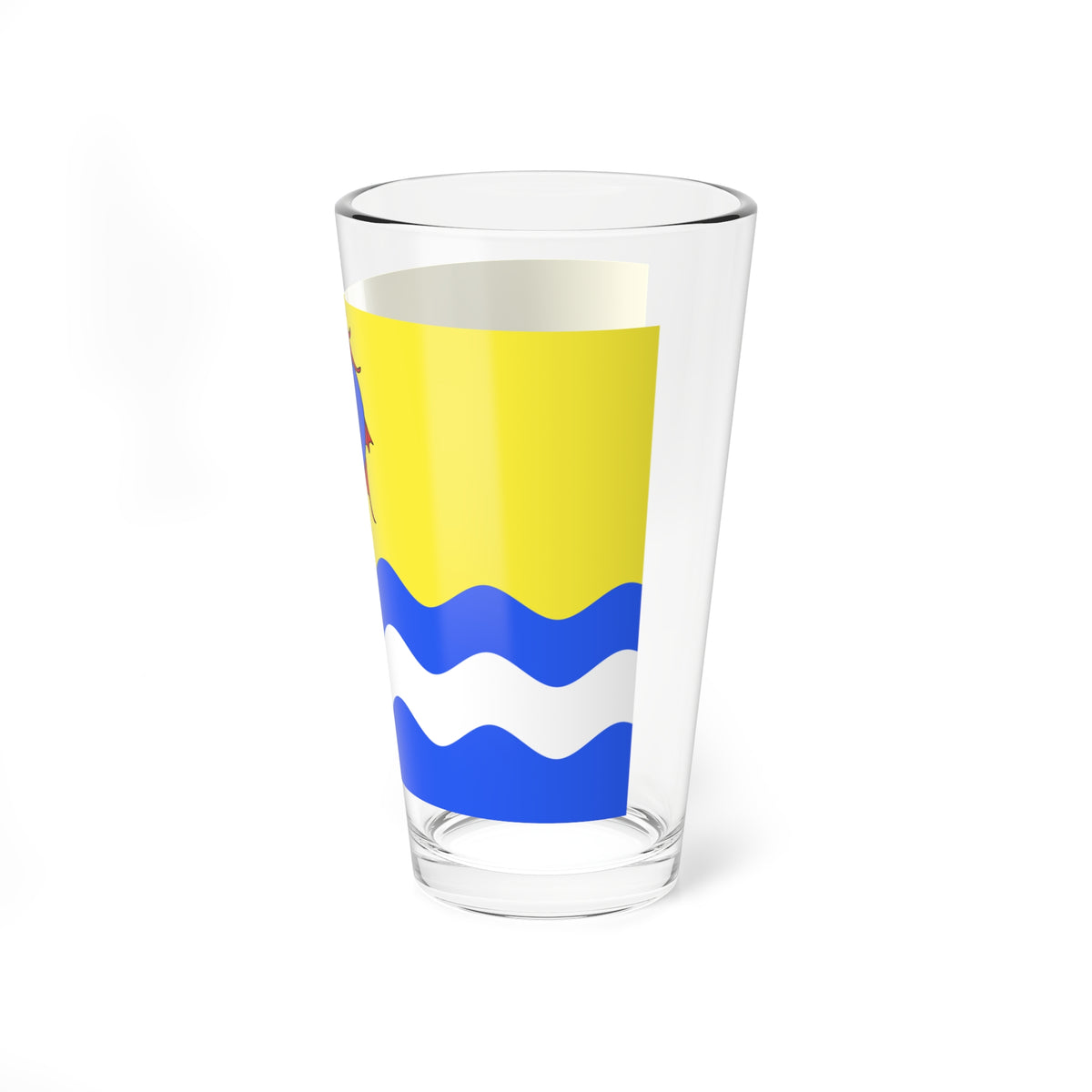Drapeau departement fr Drome (France) Pint Glass 16oz