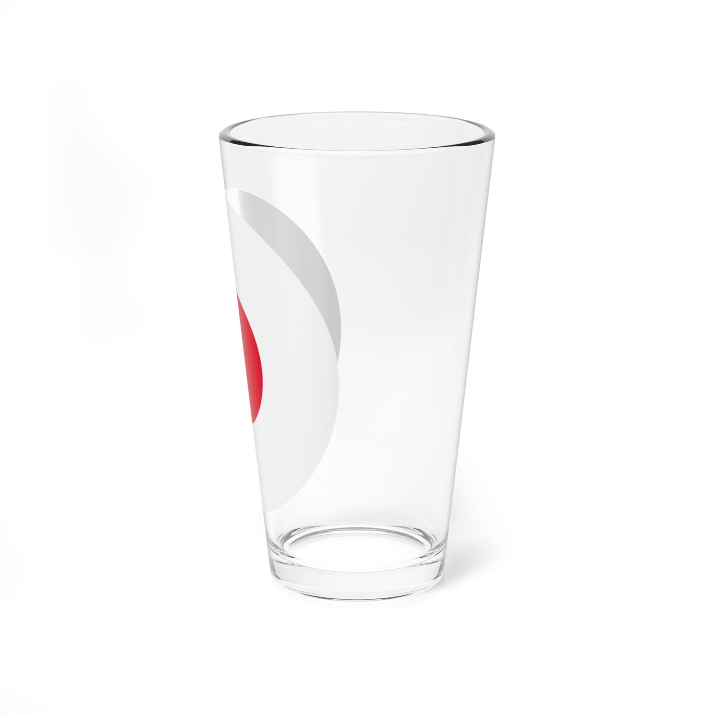 Japanese flag rounded (Japan) Pint Glass 16oz