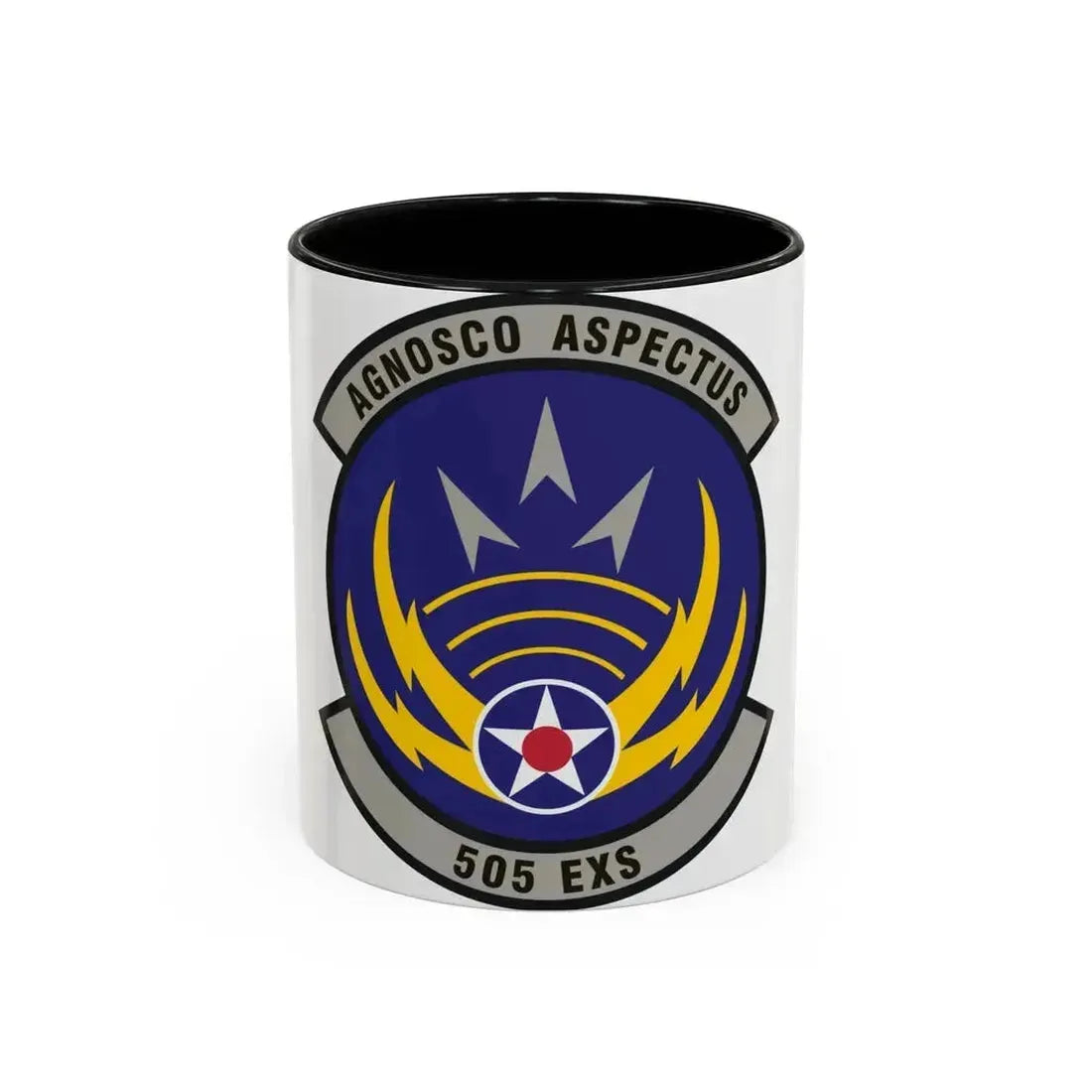 505th Exercise Control Squadron (U.S. Air Force) Accent Coffee Mug 11oz Black - Go Mug Yourself