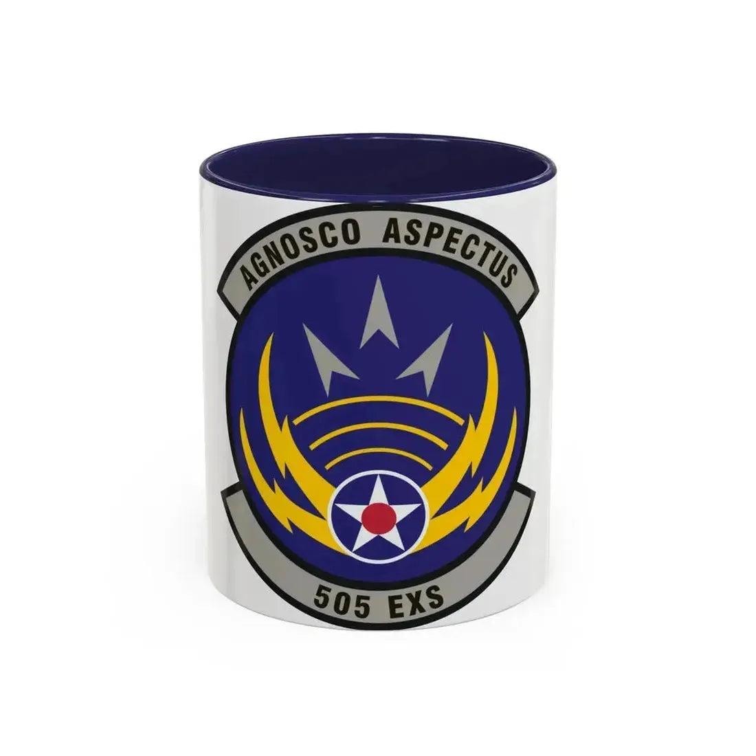 505th Exercise Control Squadron (U.S. Air Force) Accent Coffee Mug 11oz Navy - Go Mug Yourself