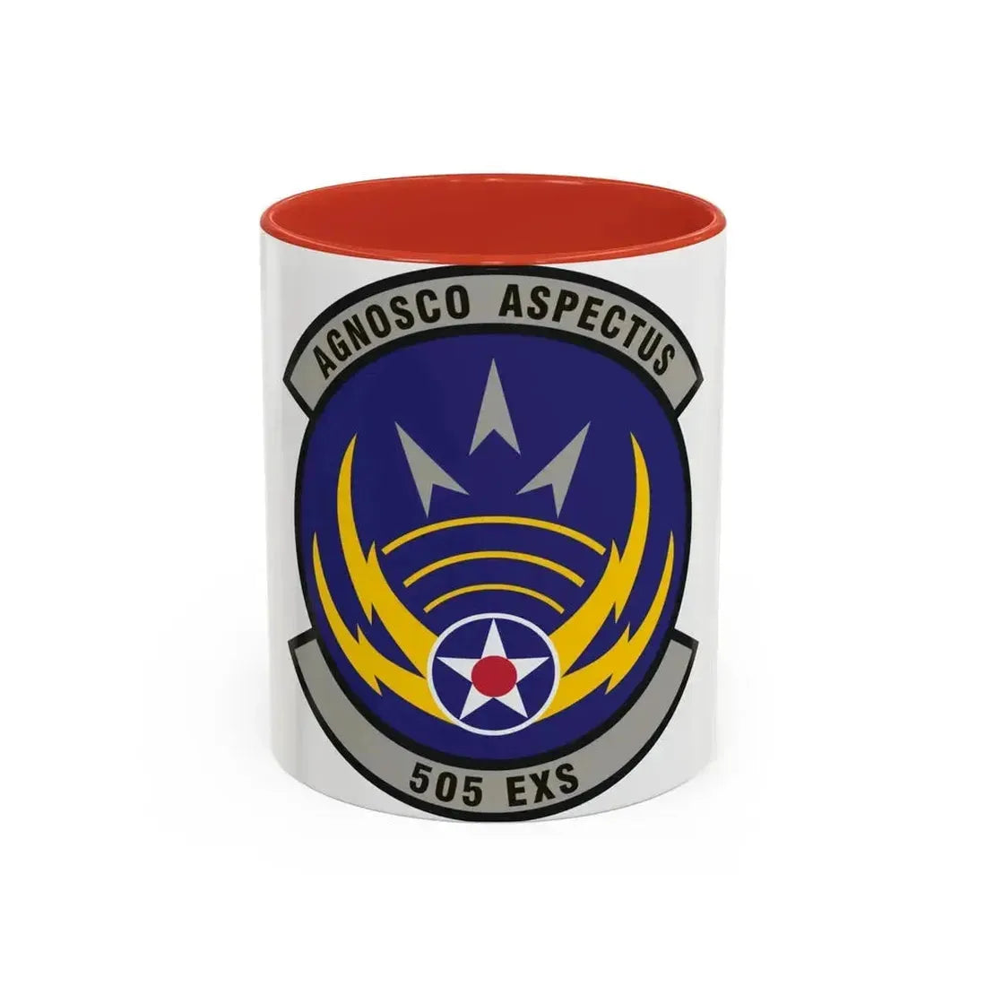 505th Exercise Control Squadron (U.S. Air Force) Accent Coffee Mug 11oz Red - Go Mug Yourself