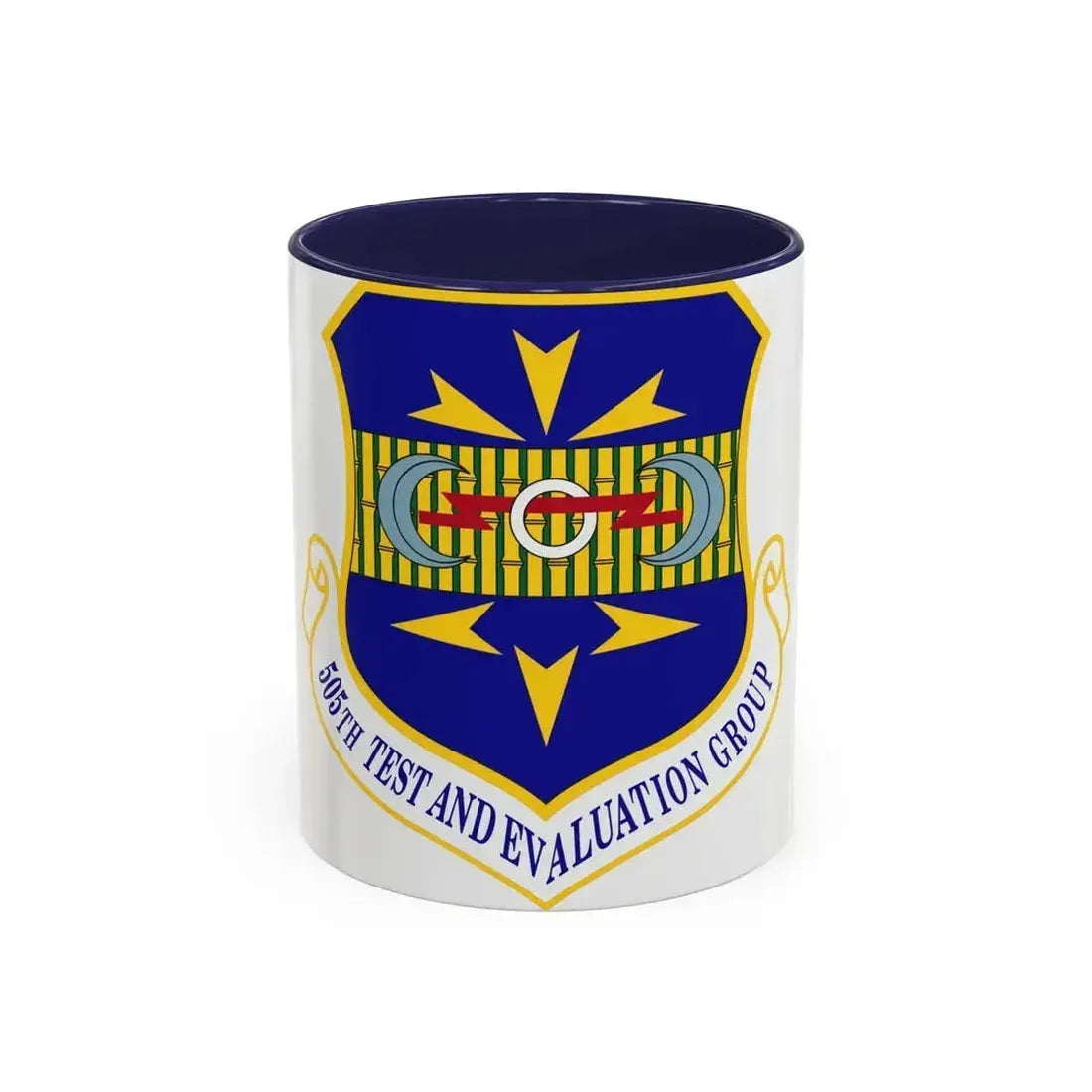 505th Test and Evaluation Group (U.S. Air Force) Accent Coffee Mug 11oz Navy - Go Mug Yourself