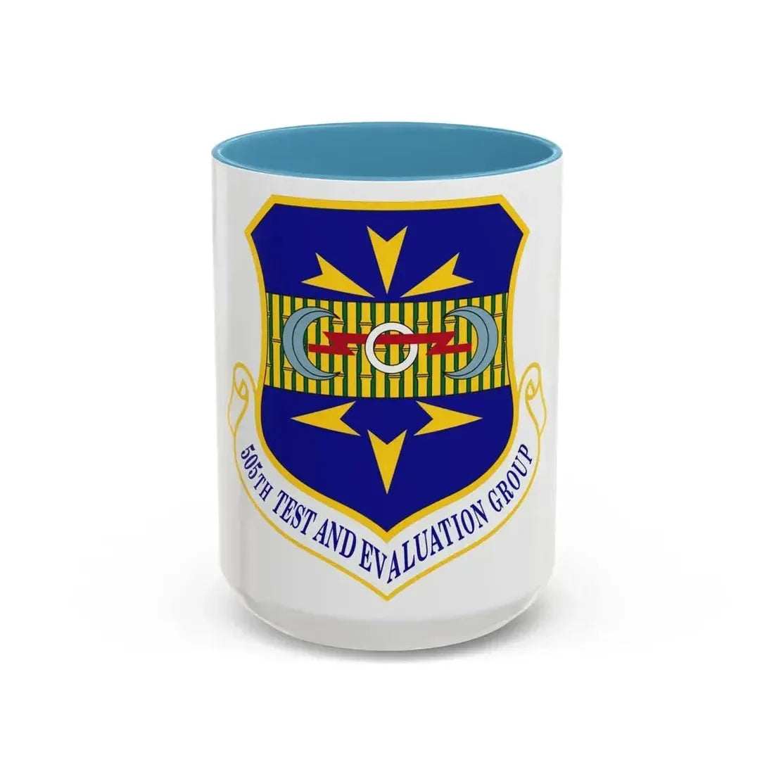 505th Test and Evaluation Group (U.S. Air Force) Accent Coffee Mug 15oz Light Blue - Go Mug Yourself