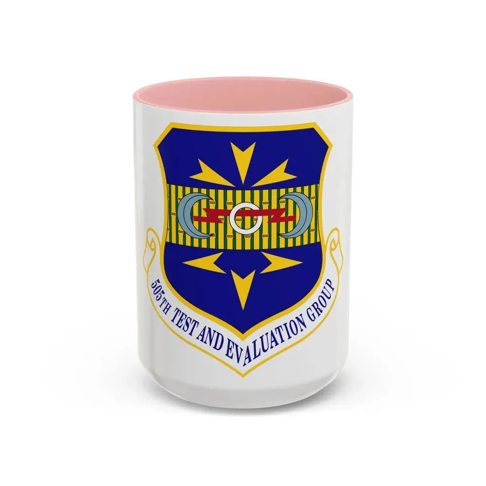 505th Test and Evaluation Group (U.S. Air Force) Accent Coffee Mug 15oz Pink - Go Mug Yourself
