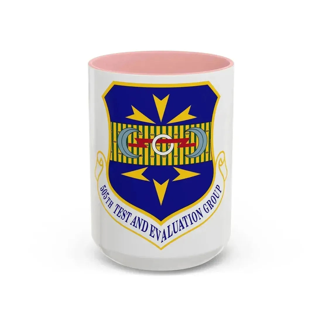 505th Test and Evaluation Group (U.S. Air Force) Accent Coffee Mug 15oz Pink - Go Mug Yourself