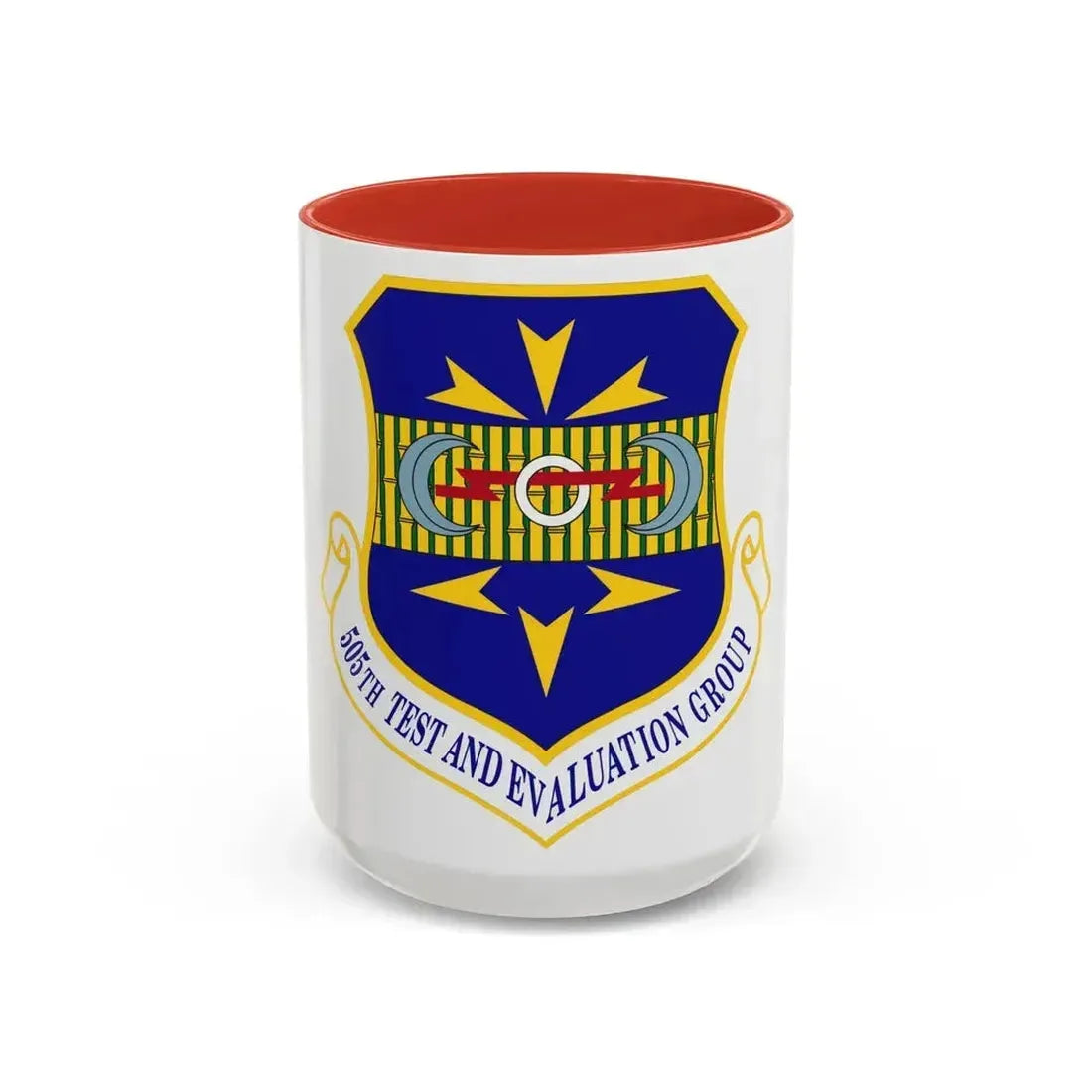 505th Test and Evaluation Group (U.S. Air Force) Accent Coffee Mug 15oz Red - Go Mug Yourself