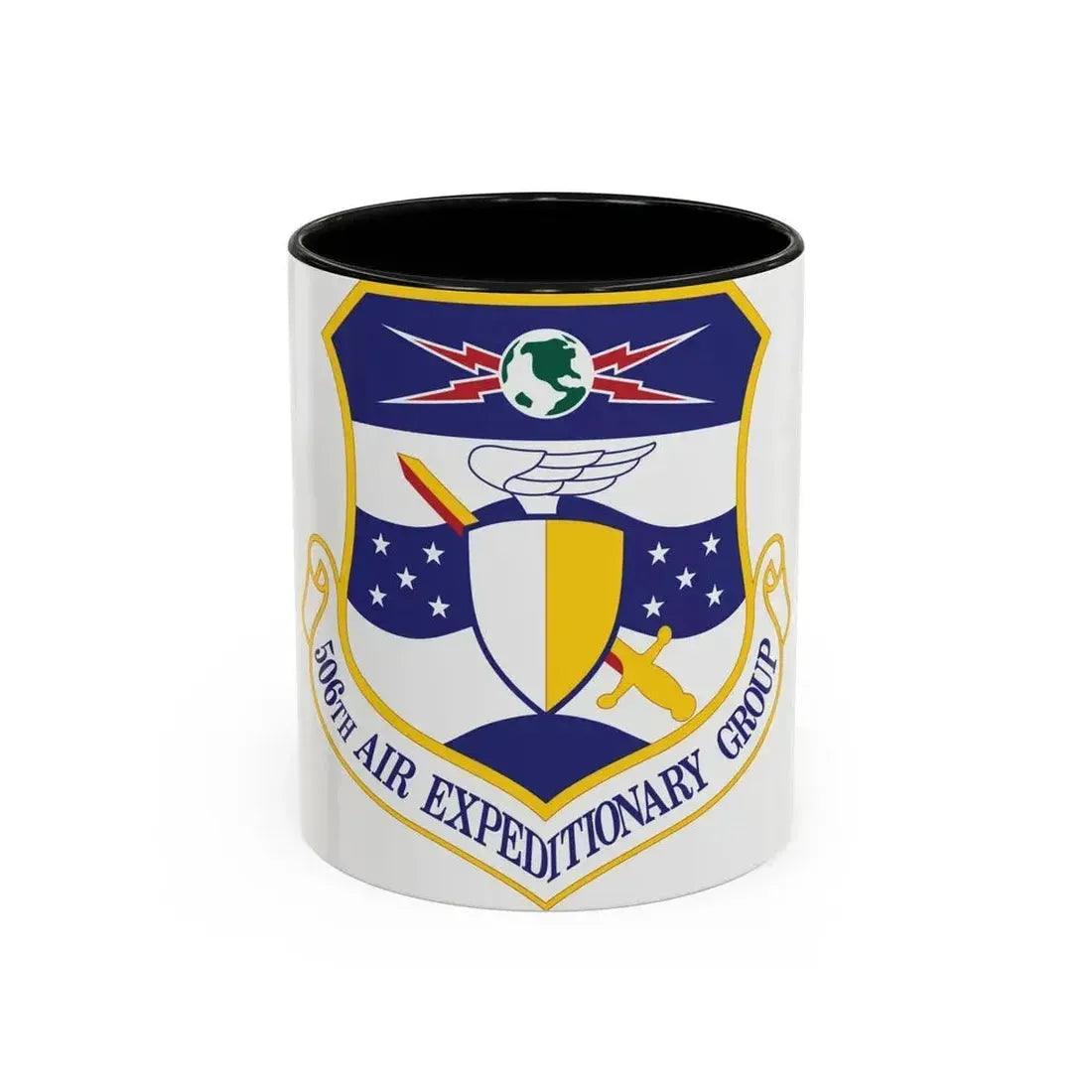 506th Air Expeditionary Group (U.S. Air Force) Accent Coffee Mug 11oz Black - Go Mug Yourself