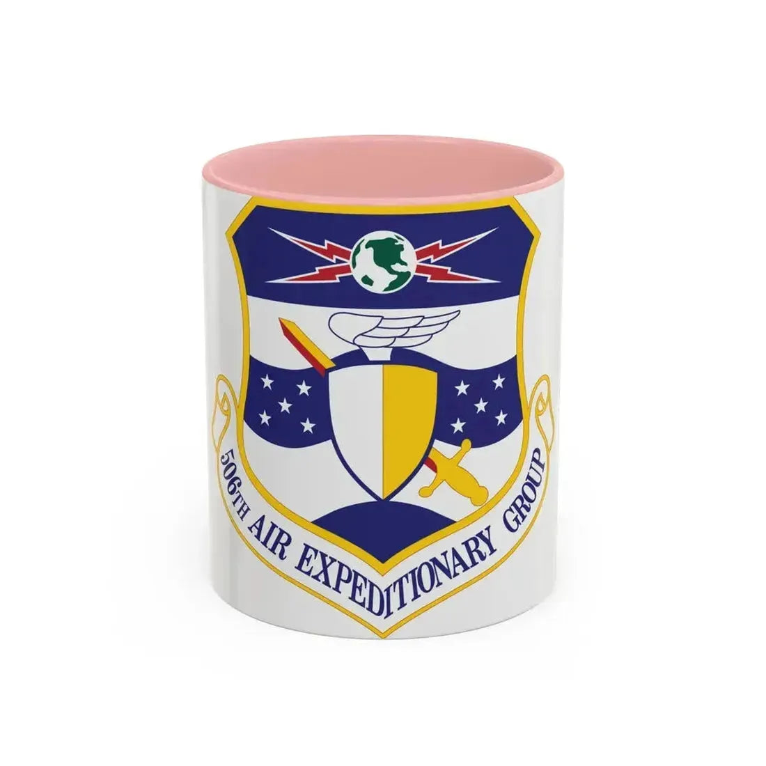 506th Air Expeditionary Group (U.S. Air Force) Accent Coffee Mug 11oz Pink - Go Mug Yourself