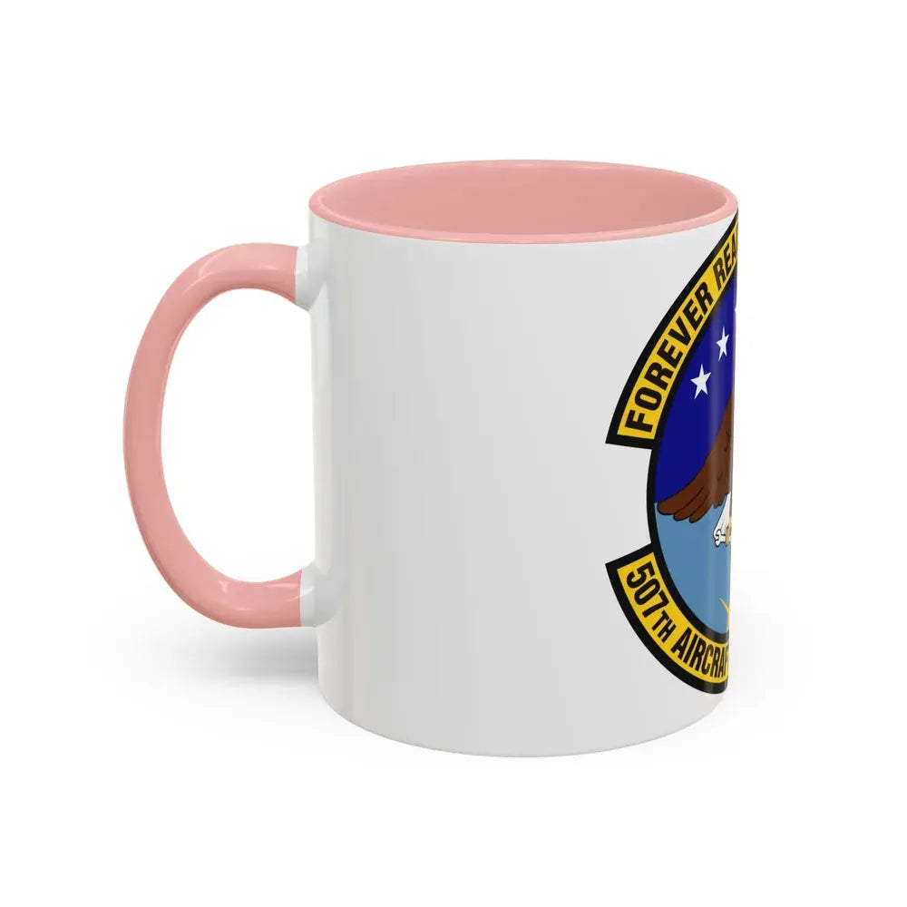 507th Aircraft Maintenance Squadron (U.S. Air Force) Accent Coffee Mug - Go Mug Yourself