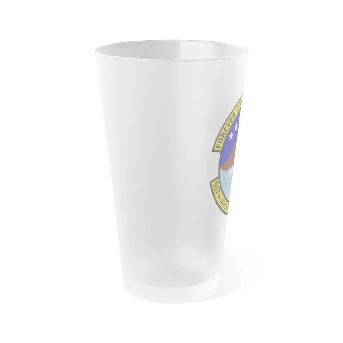 507th Aircraft Maintenance Squadron (U.S. Air Force) Frosted Pint Glass 16oz - Go Mug Yourself