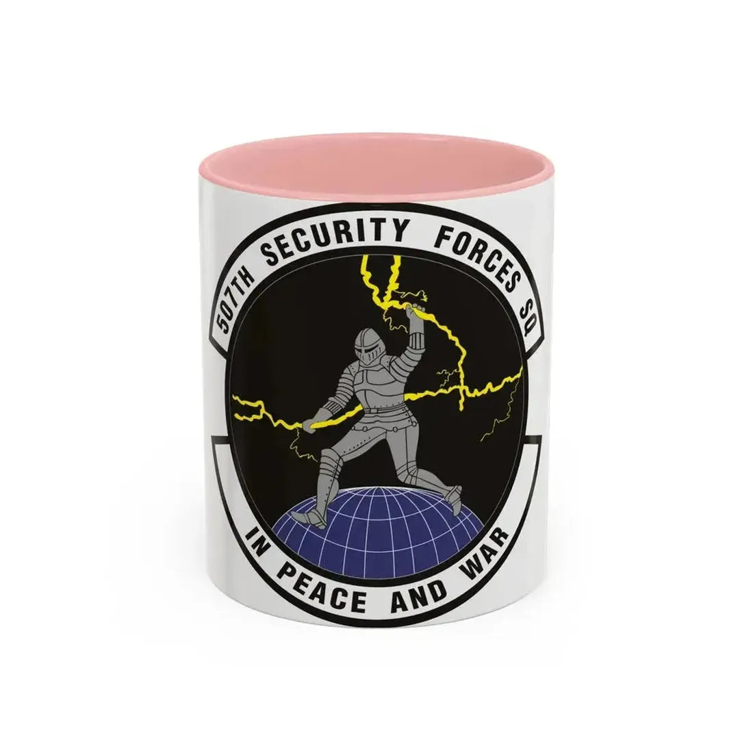 507th Security Forces Squadron (U.S. Air Force) Accent Coffee Mug 11oz Pink - Go Mug Yourself