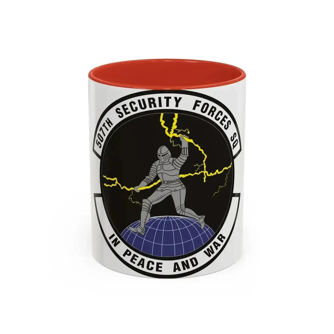 507th Security Forces Squadron (U.S. Air Force) Accent Coffee Mug 11oz Red - Go Mug Yourself