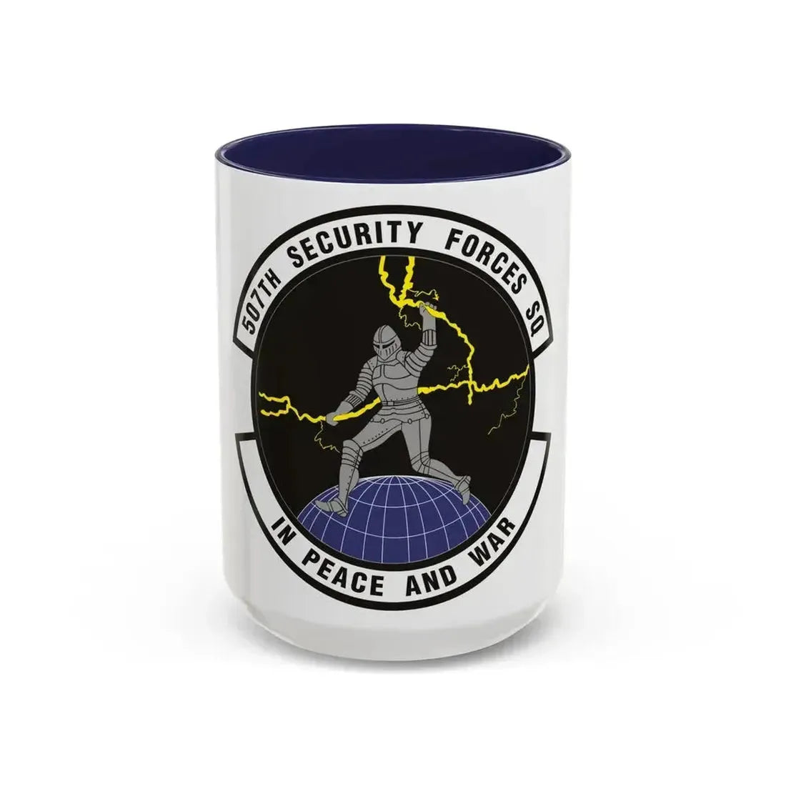 507th Security Forces Squadron (U.S. Air Force) Accent Coffee Mug 15oz Navy - Go Mug Yourself