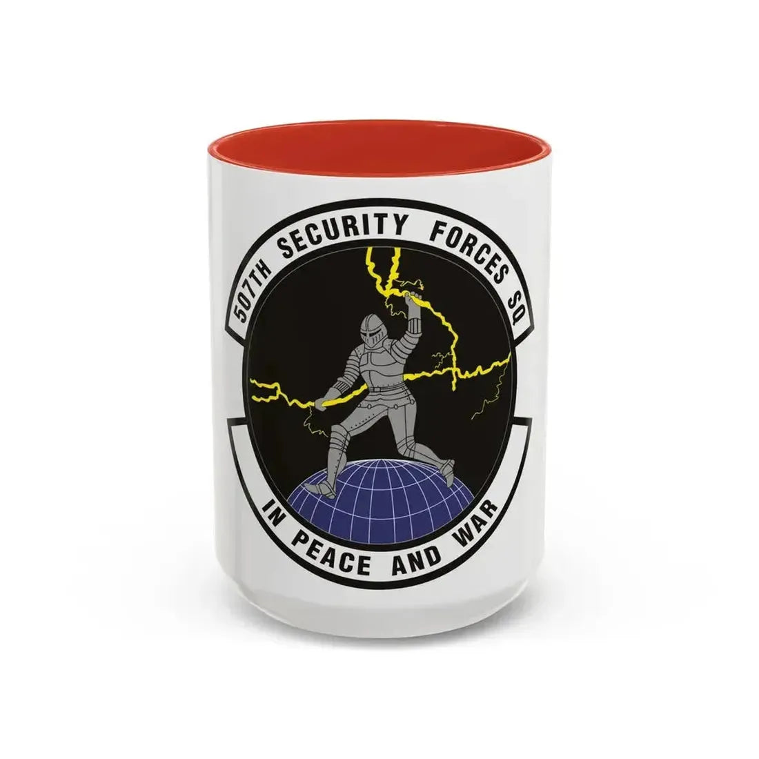 507th Security Forces Squadron (U.S. Air Force) Accent Coffee Mug 15oz Red - Go Mug Yourself