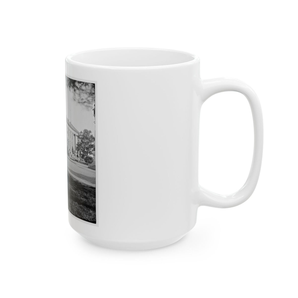 Richmond, Va. Left Side And Rear Of Capitol (U.S. Civil War) White Coffee Mug