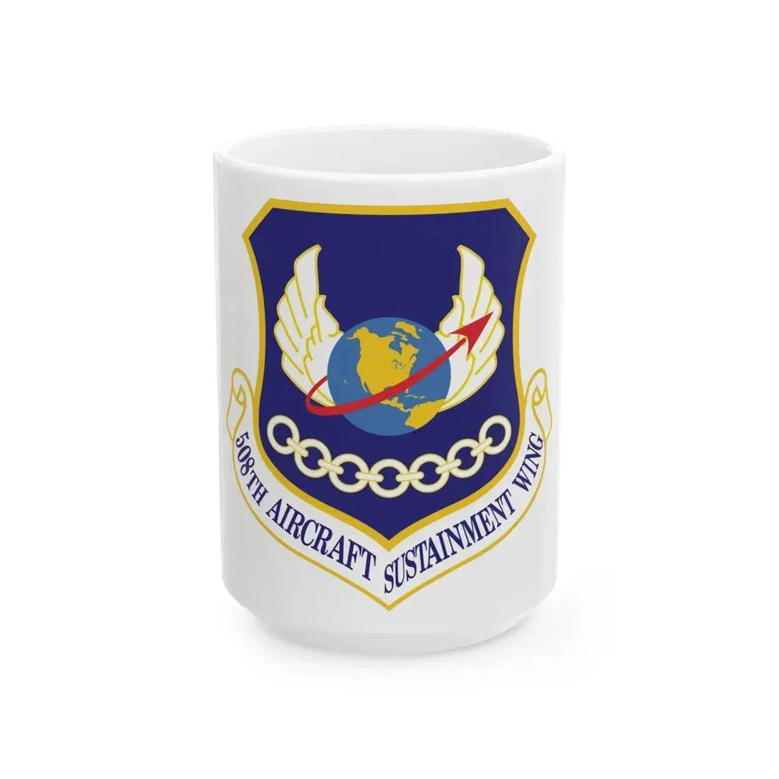 508th Aircraft Sustainment Wing (U.S. Air Force) White Coffee Mug - Go Mug Yourself