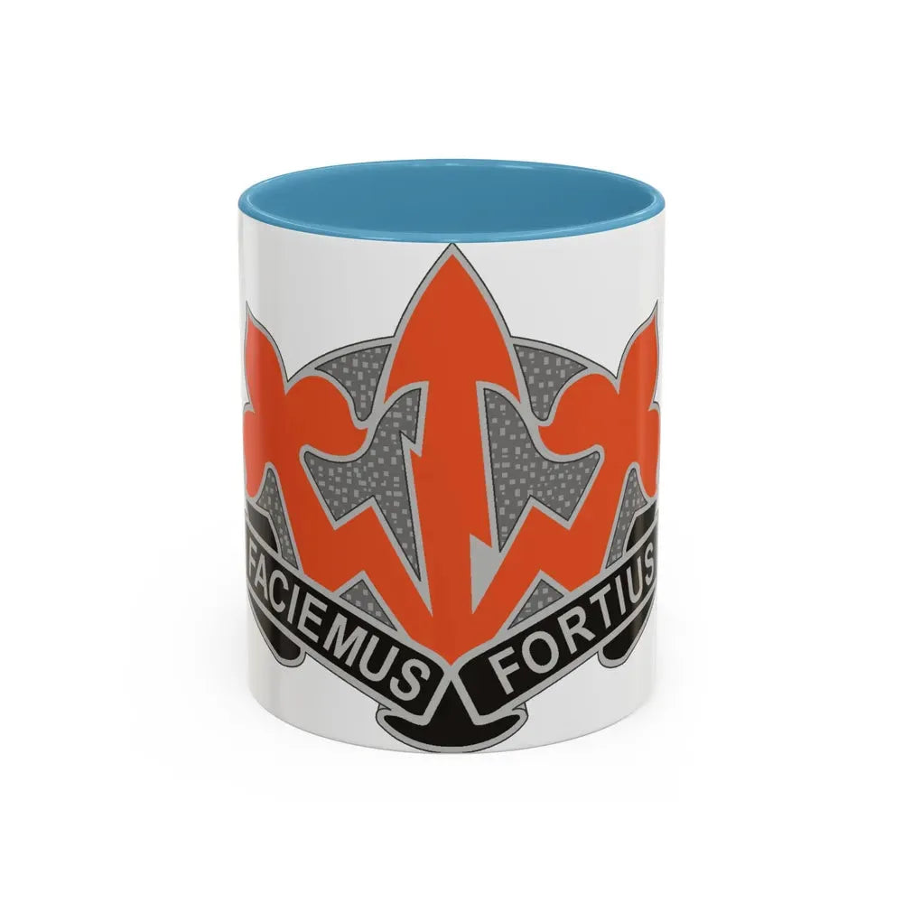 509 Signal Battalion (U.S. Army) Accent Coffee Mug 11oz Light Blue - Go Mug Yourself