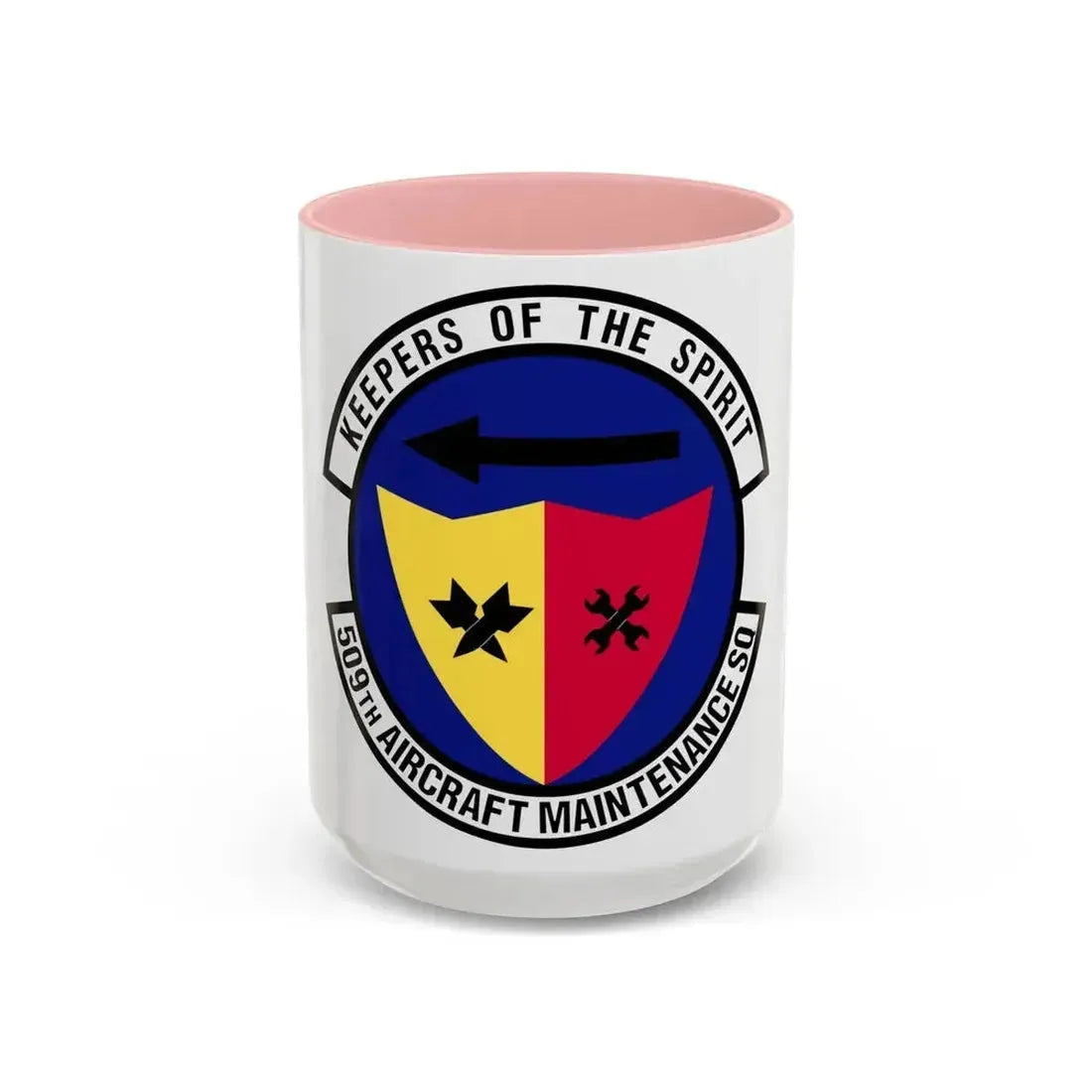 509th Aircraft Maintenance Squadron (U.S. Air Force) Accent Coffee Mug 15oz Pink - Go Mug Yourself