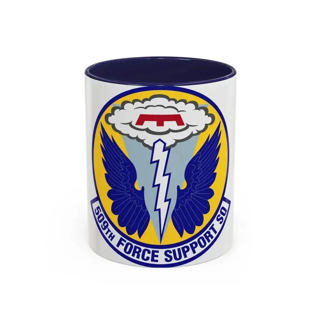 509th Force Support Squadron (U.S. Air Force) Accent Coffee Mug 11oz Navy - Go Mug Yourself
