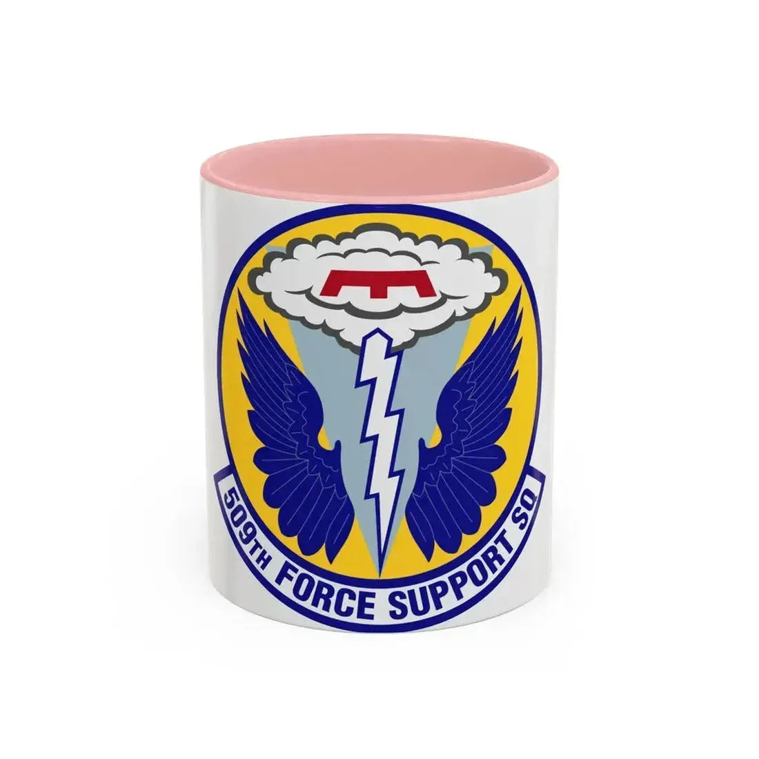 509th Force Support Squadron (U.S. Air Force) Accent Coffee Mug 11oz Pink - Go Mug Yourself