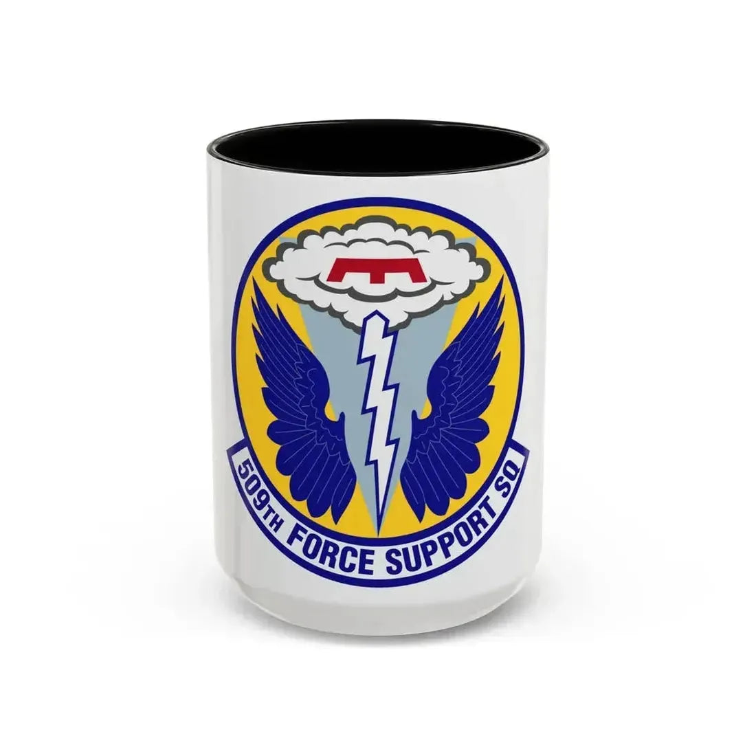 509th Force Support Squadron (U.S. Air Force) Accent Coffee Mug 15oz Black - Go Mug Yourself