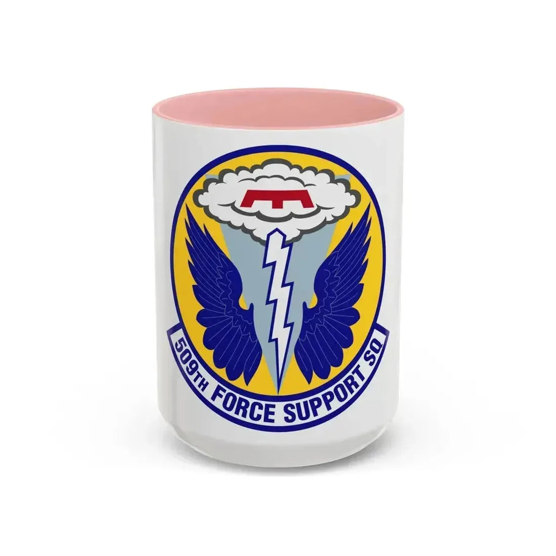 509th Force Support Squadron (U.S. Air Force) Accent Coffee Mug 15oz Pink - Go Mug Yourself