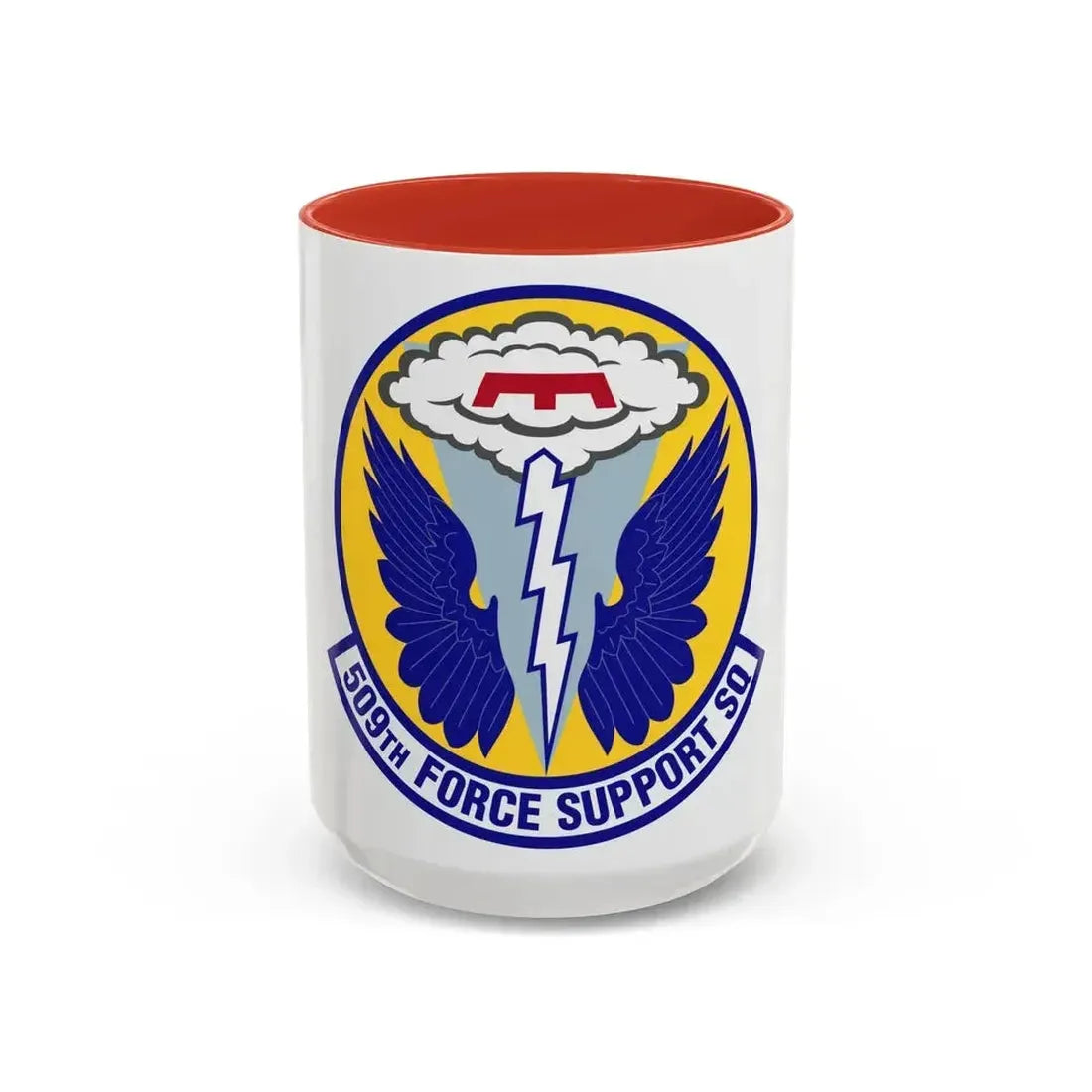 509th Force Support Squadron (U.S. Air Force) Accent Coffee Mug 15oz Red - Go Mug Yourself