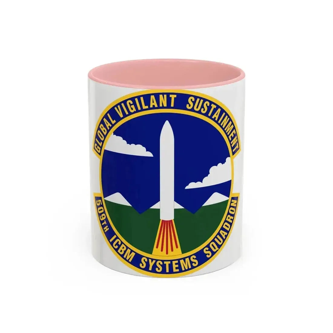 509th ICBM Systems Squadron (U.S. Air Force) Accent Coffee Mug 11oz Pink - Go Mug Yourself