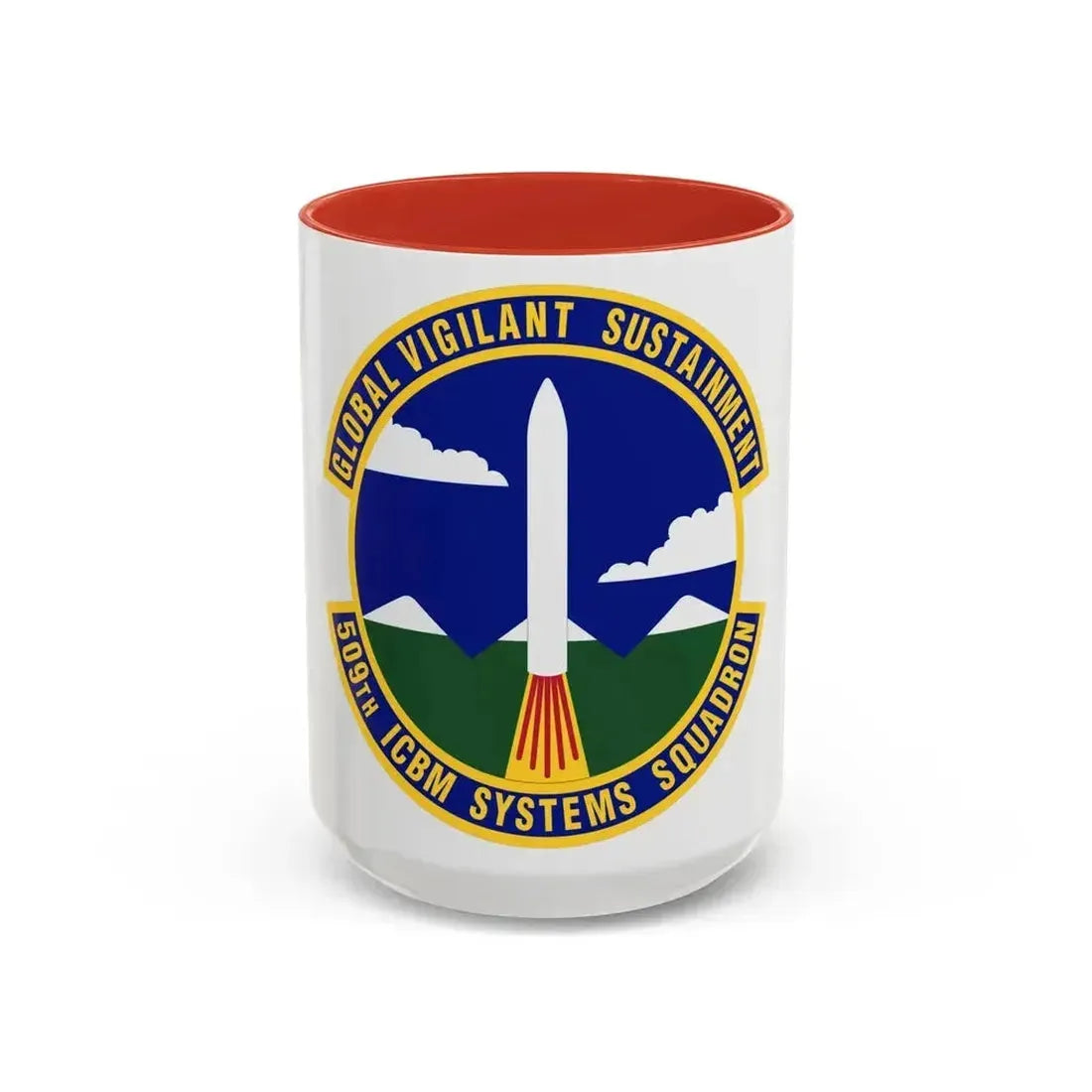 509th ICBM Systems Squadron (U.S. Air Force) Accent Coffee Mug 15oz Red - Go Mug Yourself