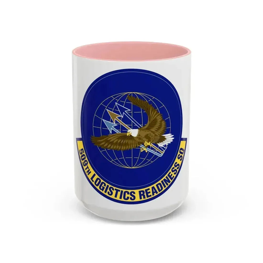 509th Logistics Readiness Squadron (U.S. Air Force) Accent Coffee Mug 15oz Pink - Go Mug Yourself
