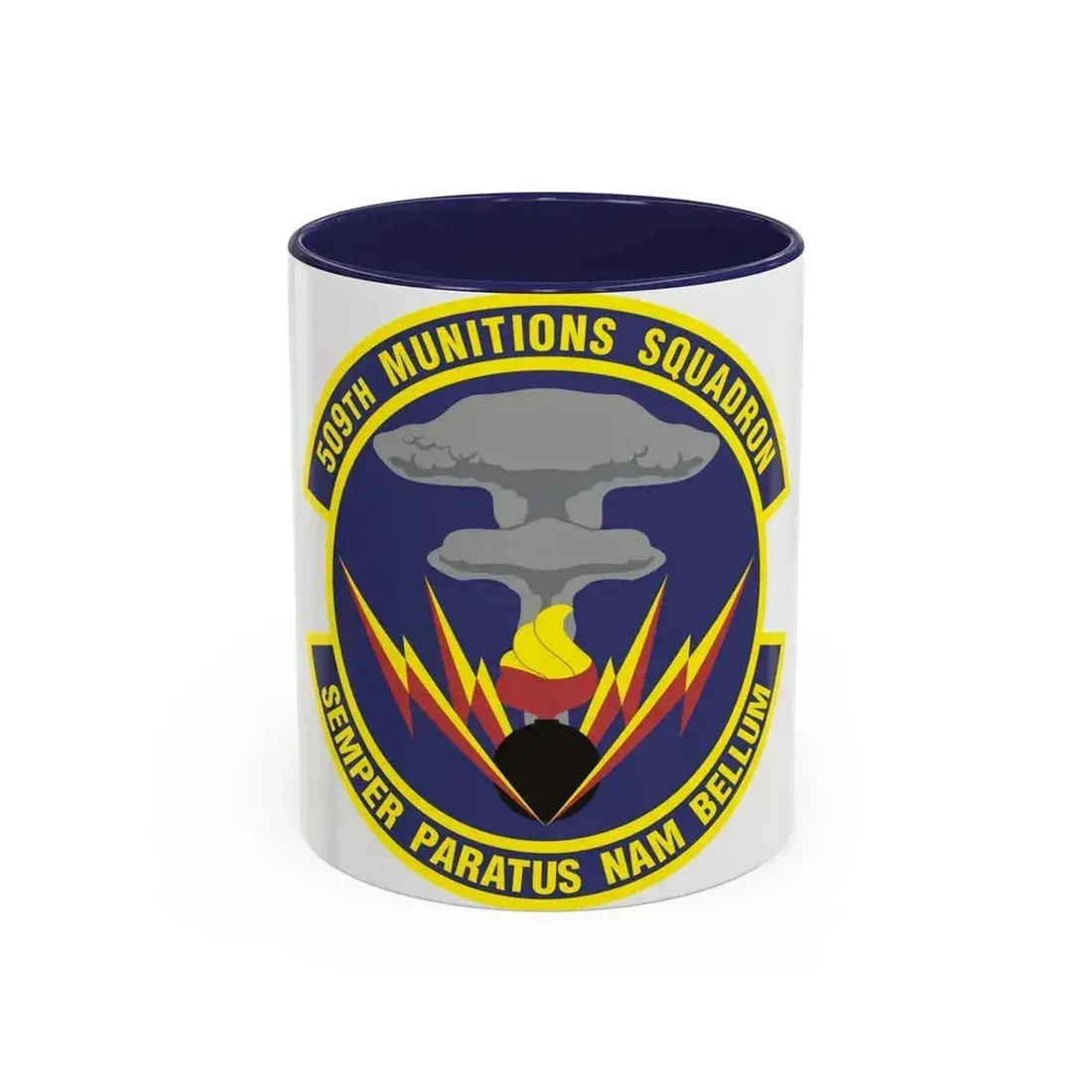 509th Munitions Squadron (U.S. Air Force) Accent Coffee Mug 11oz Navy - Go Mug Yourself