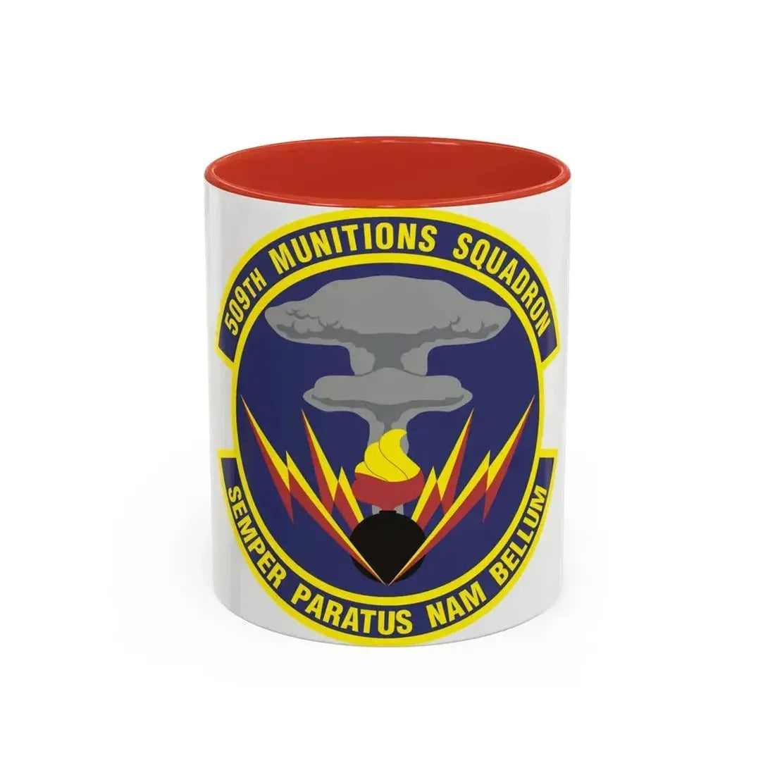 509th Munitions Squadron (U.S. Air Force) Accent Coffee Mug 11oz Red - Go Mug Yourself