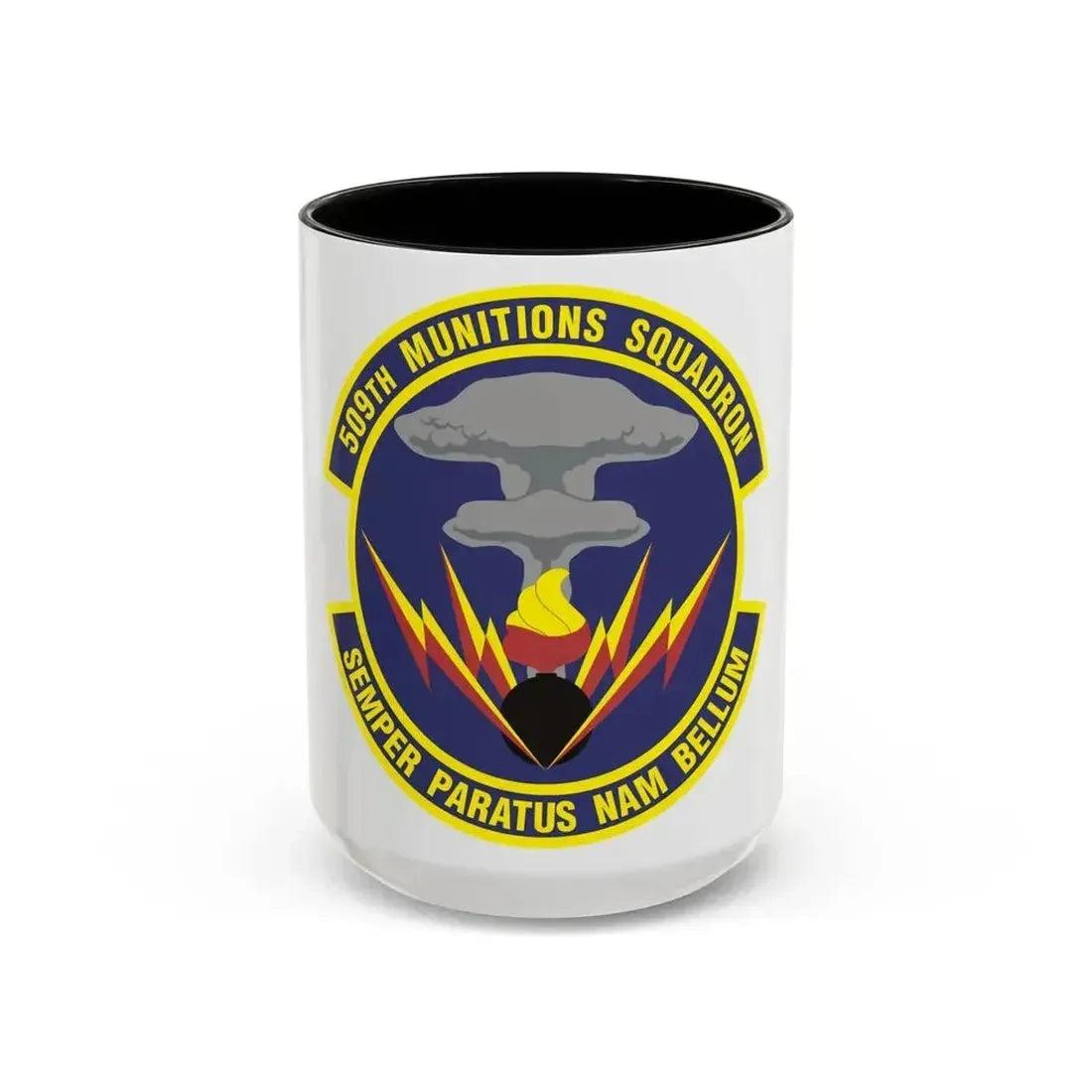 509th Munitions Squadron (U.S. Air Force) Accent Coffee Mug 15oz Black - Go Mug Yourself