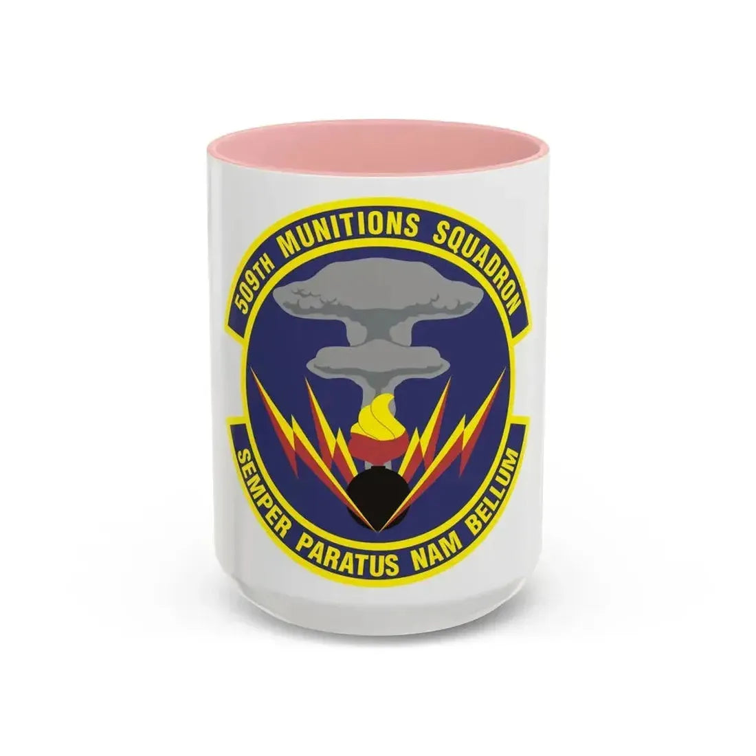 509th Munitions Squadron (U.S. Air Force) Accent Coffee Mug 15oz Pink - Go Mug Yourself
