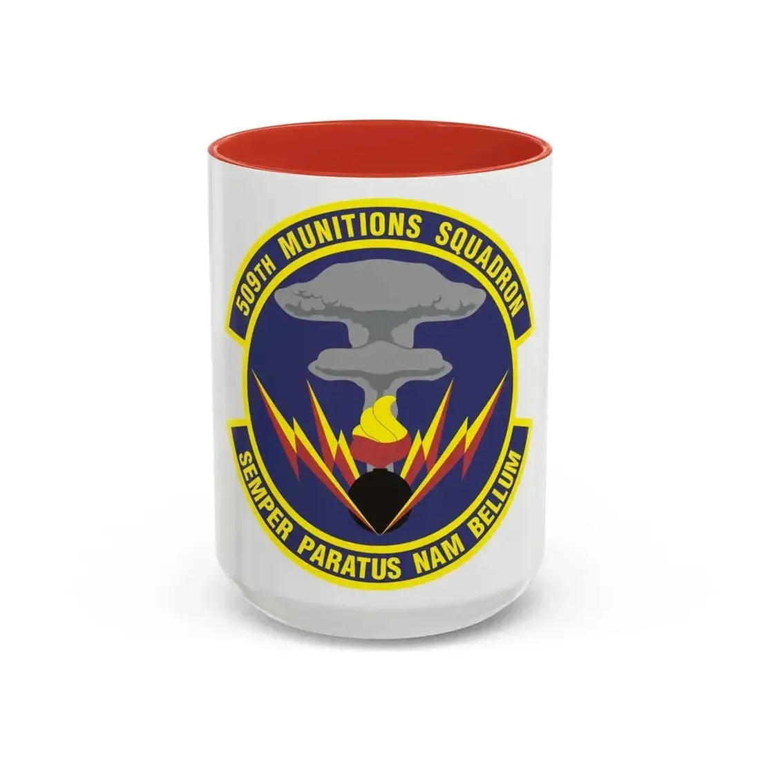 509th Munitions Squadron (U.S. Air Force) Accent Coffee Mug 15oz Red - Go Mug Yourself