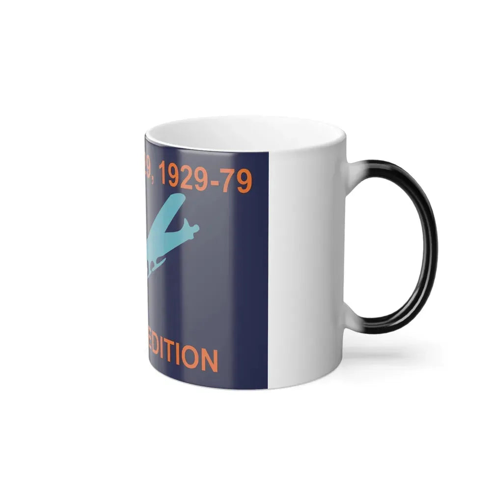 50th Anniversary Commemorative Flag of Byrd's First Antarctic Expedition - Color Changing Coffee Mug - Go Mug Yourself
