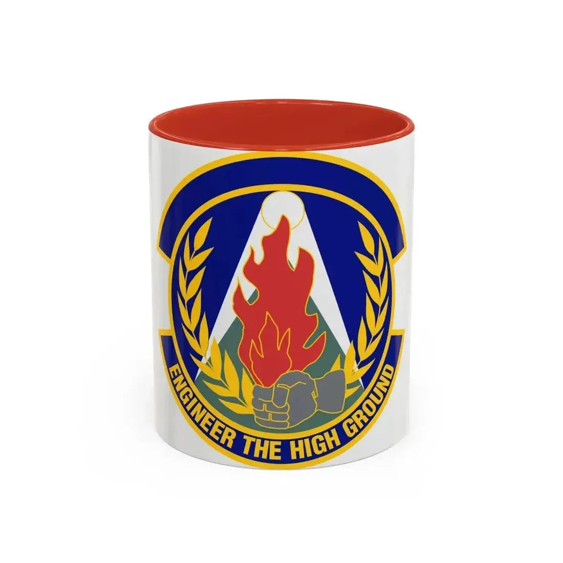 50th Civil Engineer Squadron (U.S. Air Force) Accent Coffee Mug 11oz Red - Go Mug Yourself