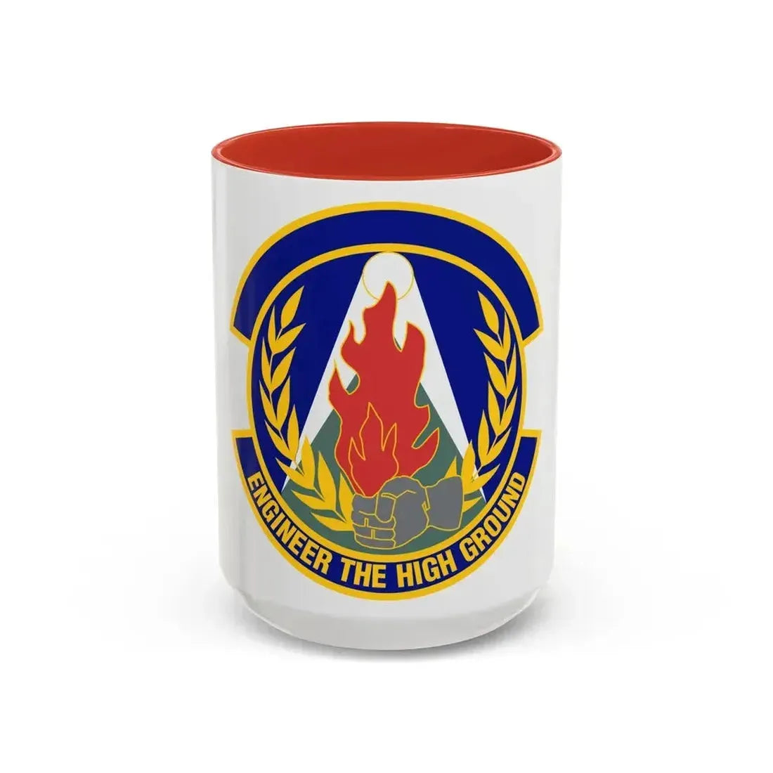 50th Civil Engineer Squadron (U.S. Air Force) Accent Coffee Mug 15oz Red - Go Mug Yourself