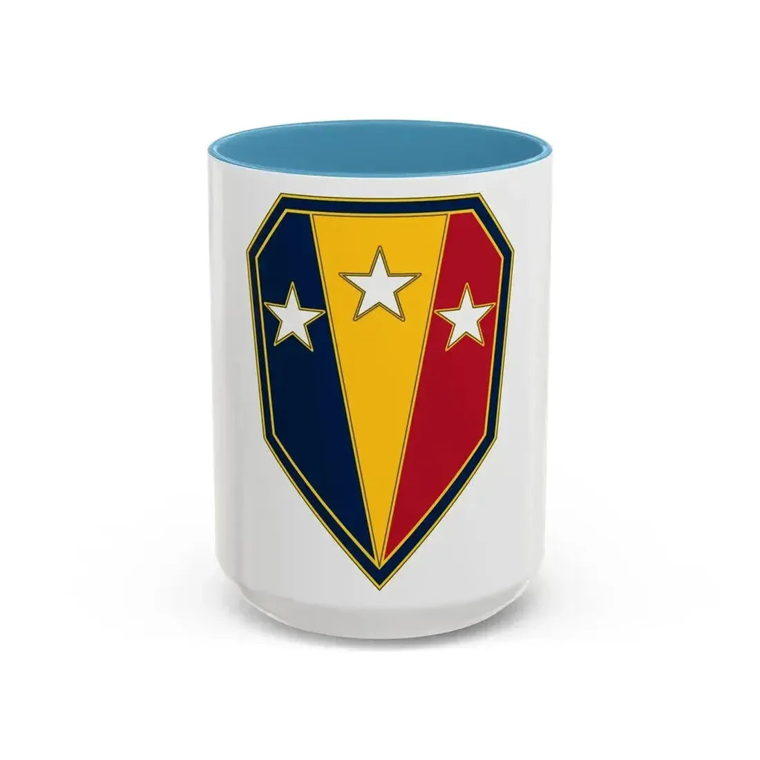 50TH INFANTRY BRIGADE COMBAT TEAM (U.S. Army) Accent Coffee Mug 15oz Light Blue - Go Mug Yourself