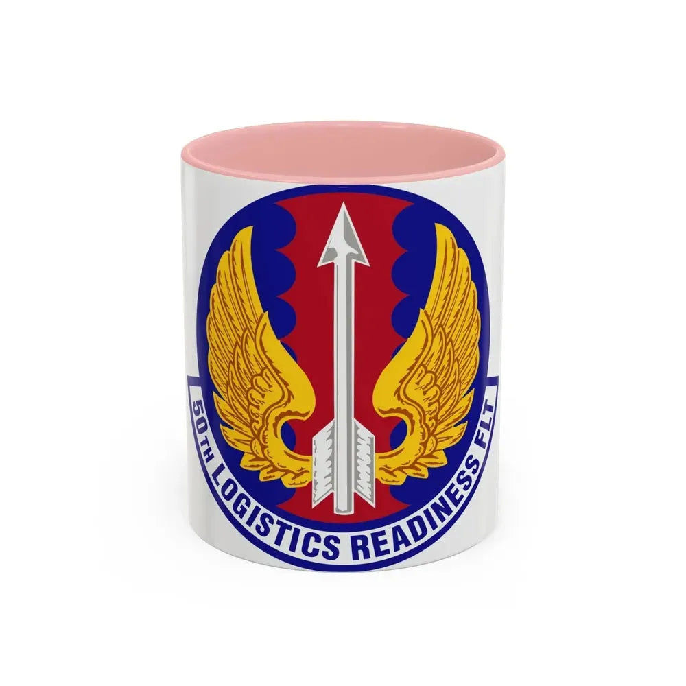 50th Logistics Readiness Flight (U.S. Air Force) Accent Coffee Mug 11oz Pink - Go Mug Yourself