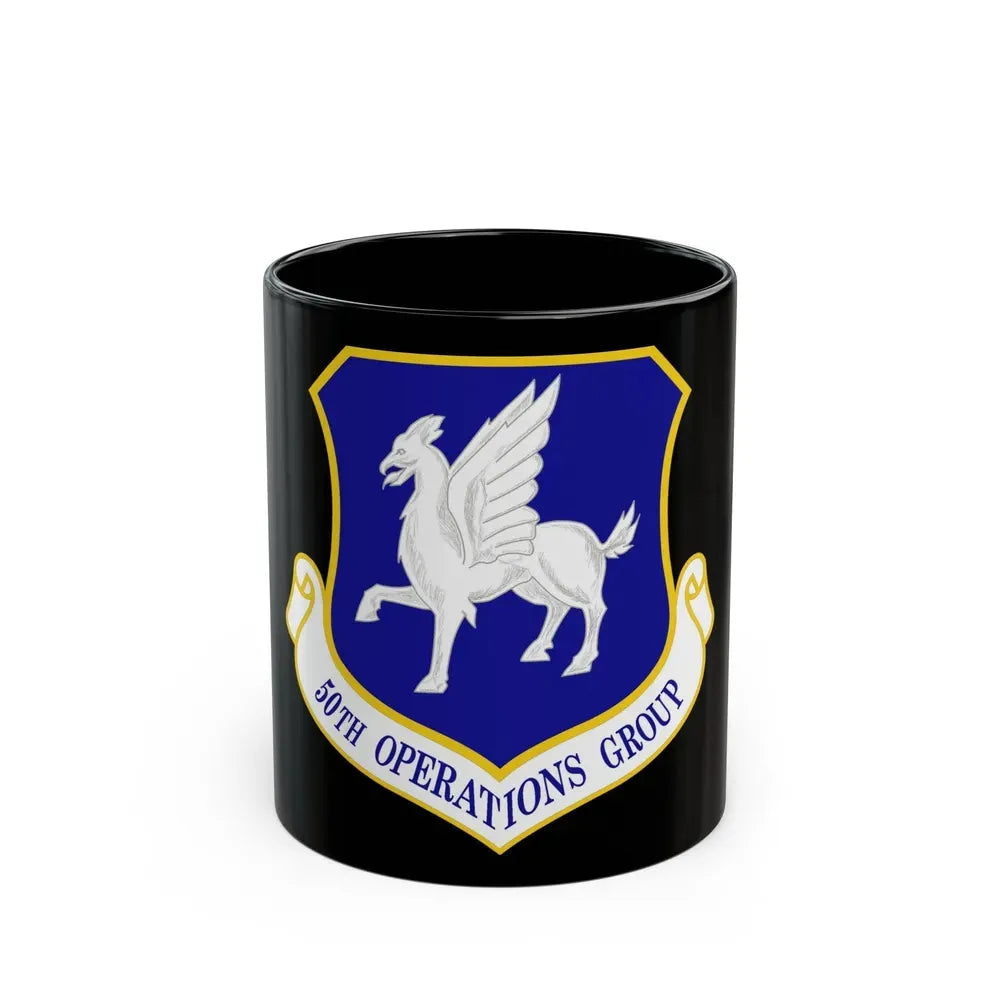 50th Operations Group (U.S. Air Force) Black Coffee Mug 11oz - Go Mug Yourself