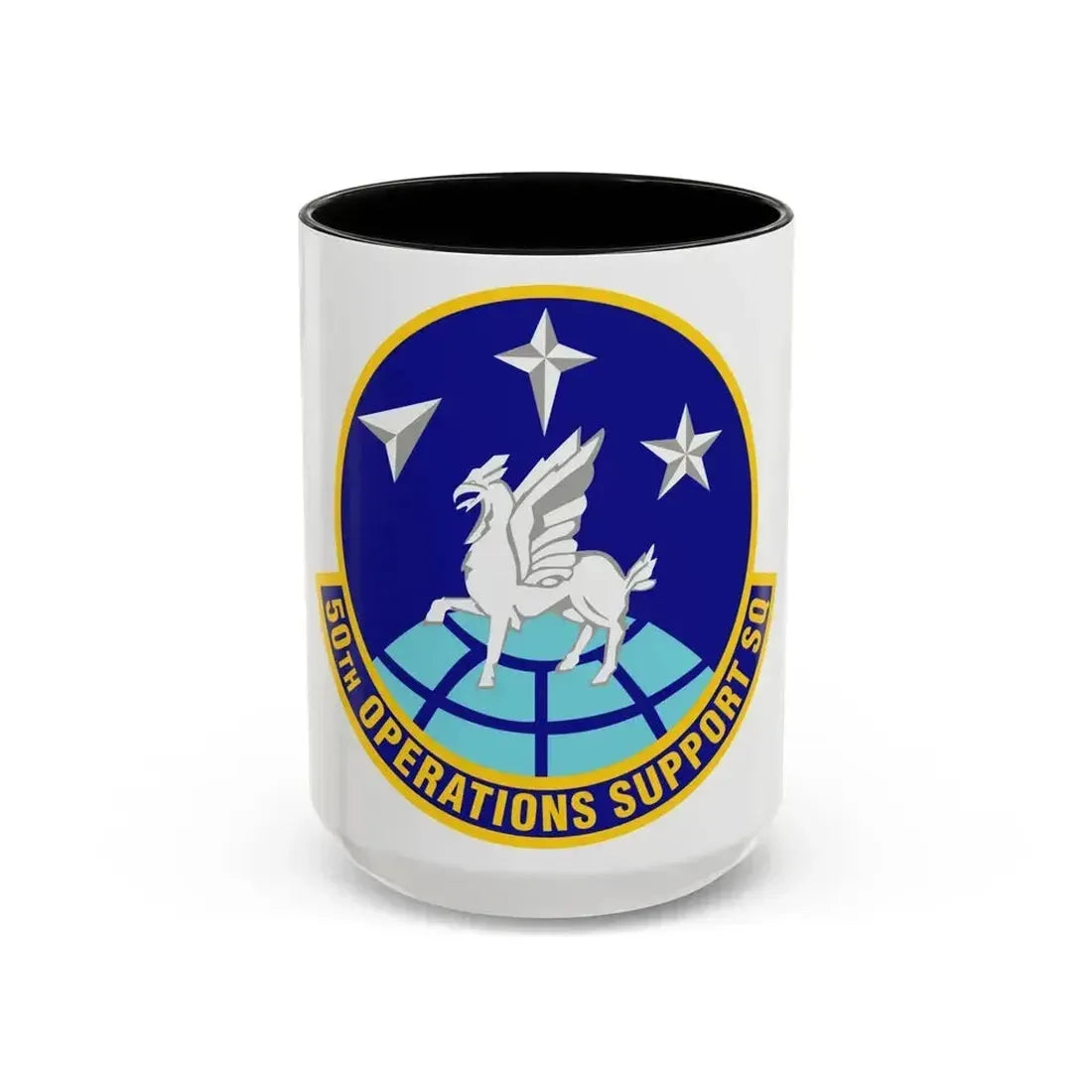 50th Operations Support Squadron (U.S. Air Force) Accent Coffee Mug 15oz Black - Go Mug Yourself